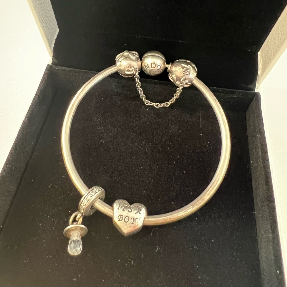 pandora with charms( it’s a boy)
